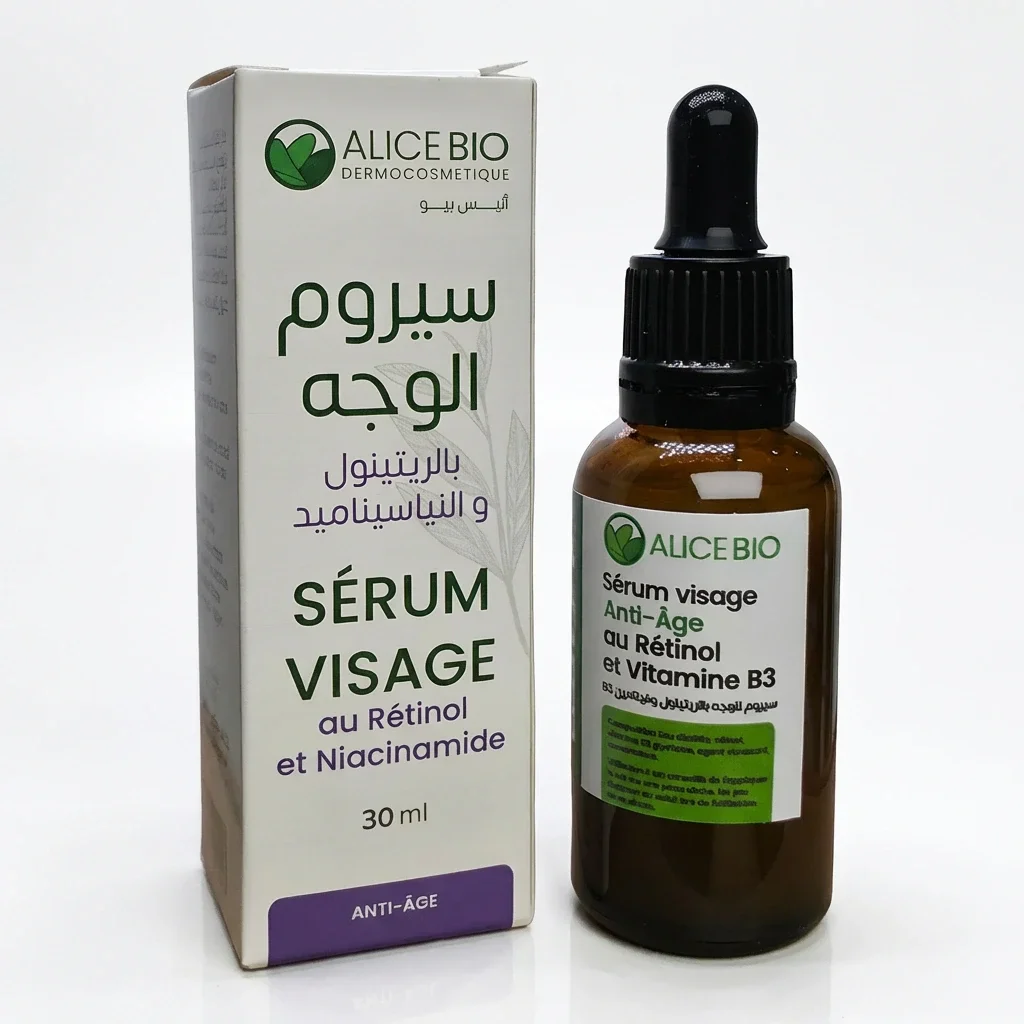 Retinol and niacinamide anti‑aging face serum